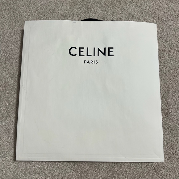 Celine logo white black empty box for bag with tissue decoration storage - Picture 10 of 14